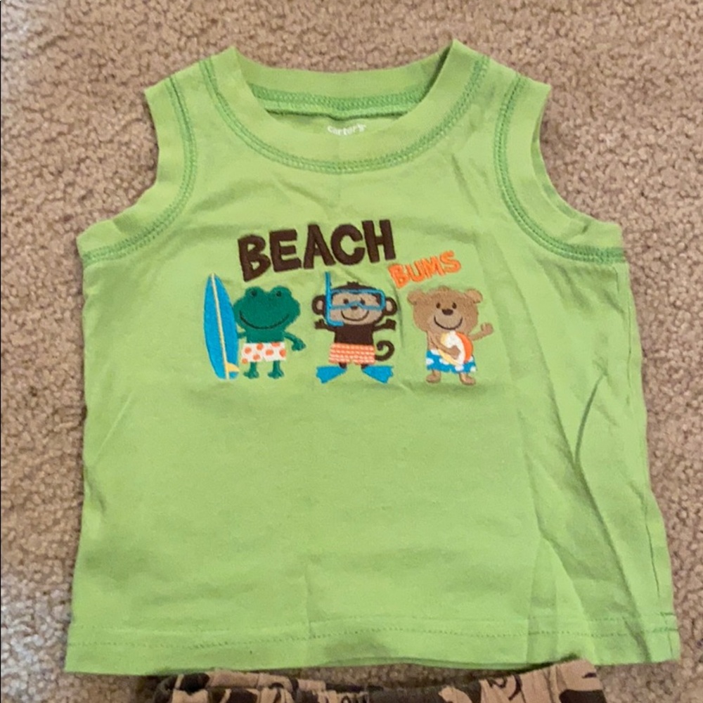 Carters 0-3 months summer boys outfit